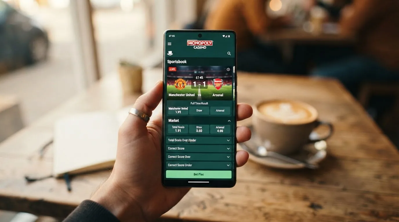 sección de apuestas deportivas con cuotas y mercados de fútbol