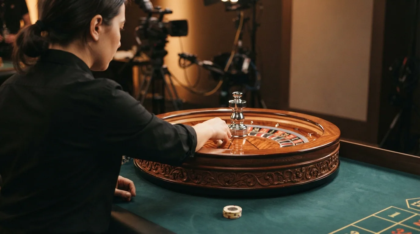 Sección de juegos en vivo en un operador español