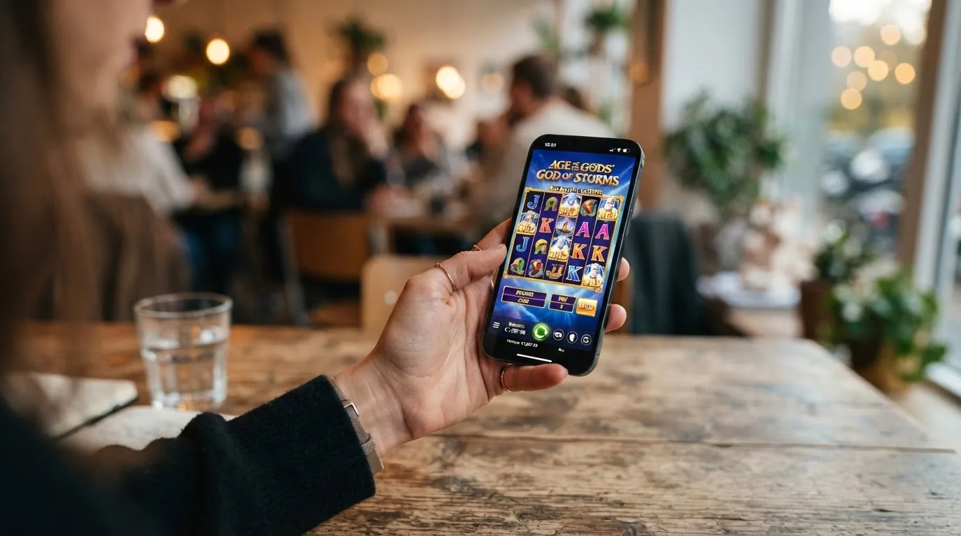 Juego de Playtech en pantalla de smartphone