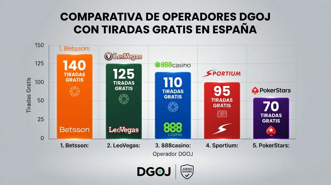 Representación visual de una tabla comparativa con logotipos de casinos y columnas de datos — composición infográfica