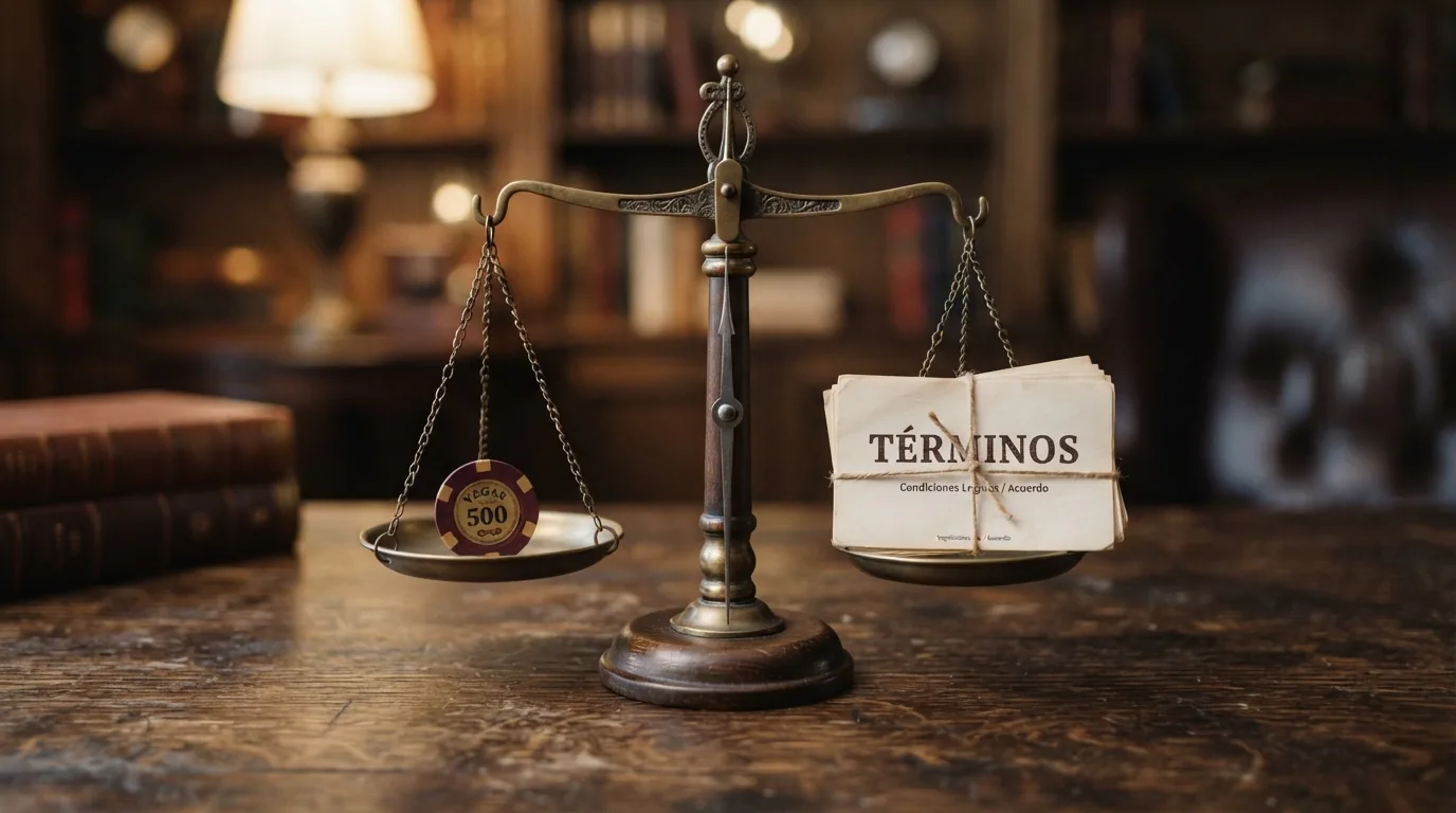 La balanza que equilibra el bono de casino frente a la letra pequeña de los términos
