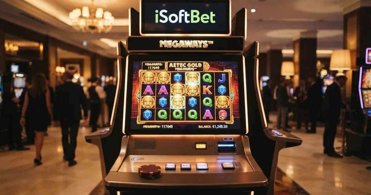 Lobby de un casino online español con tragaperras iSoftBet destacadas en primer plano