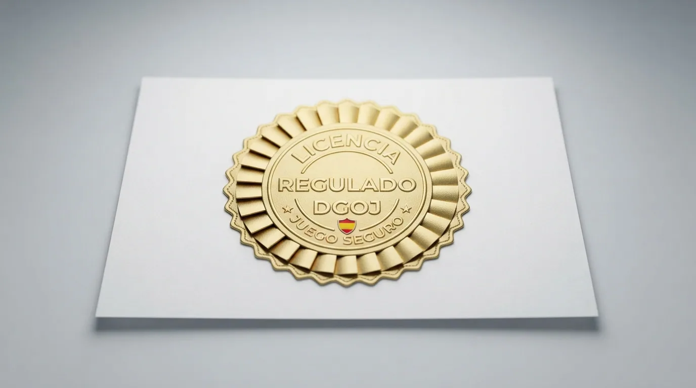 Sello de la DGOJ y elementos de verificación de licencia para operadores con dominio .es