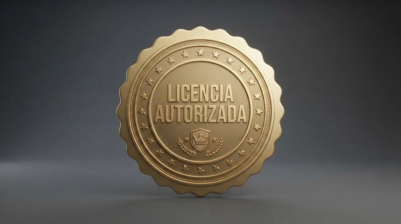sello o referencia visual de la licencia DGOJ en el pie del sitio